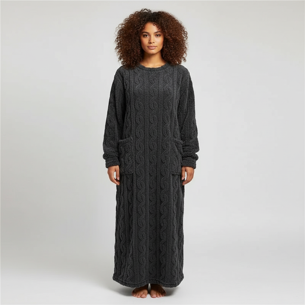 Dikke Nachtjapon voor Dames – Warme Comfortabele Slaapjurk