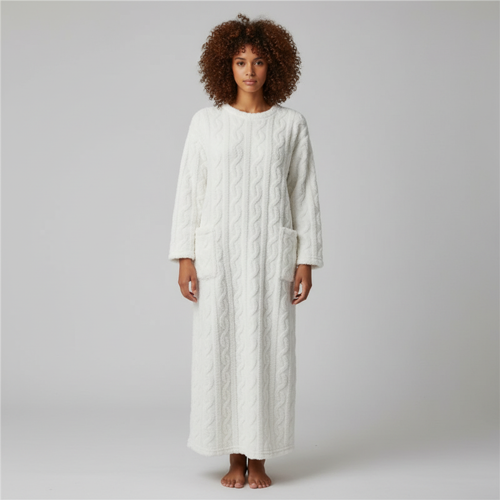 Dikke Nachtjapon voor Dames – Warme Comfortabele Slaapjurk