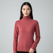 Turtleneck Trui voor Dames – Warme Gebreide Coltrui met Comfortabele Pasvorm