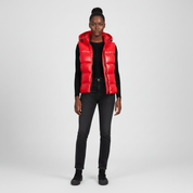 Gevoerde Shiny Bodywarmer voor Dames – Lichtgewicht Warm Gewatteerd Vest