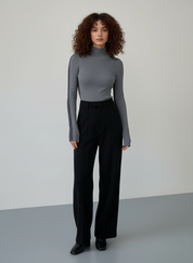 Contrast Top met voor Dames – Comfortabele Stijlvolle Knit Top met Sporty Details