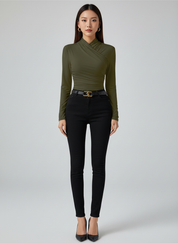 Asymmetrische Top voor Dames – Trendy One-Shoulder Stijl met Elegante Pasvorm