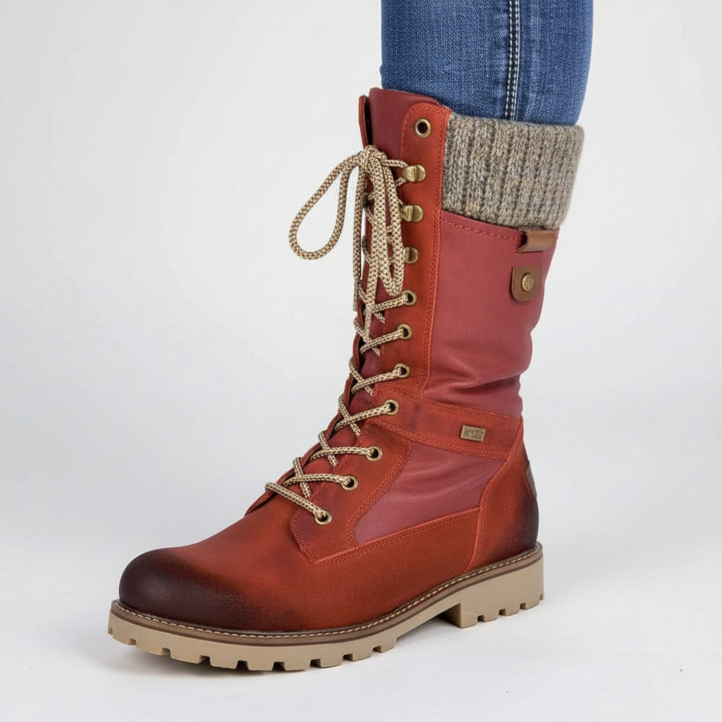 Dames Winterlaarzen – Waterdicht & Antislip | Warme Gevoerde Laarzen voor de Winter