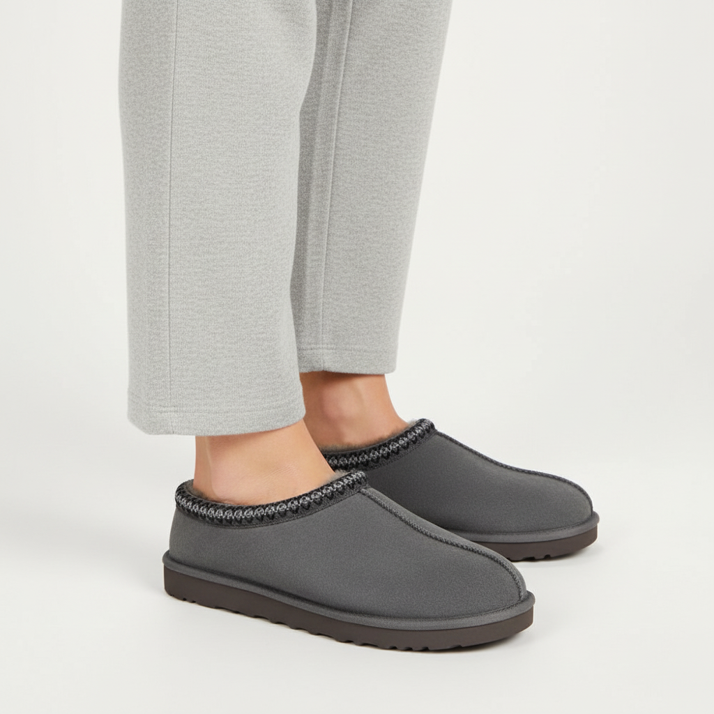 Luxe Suède-look Pantoffels met Fleece Voering