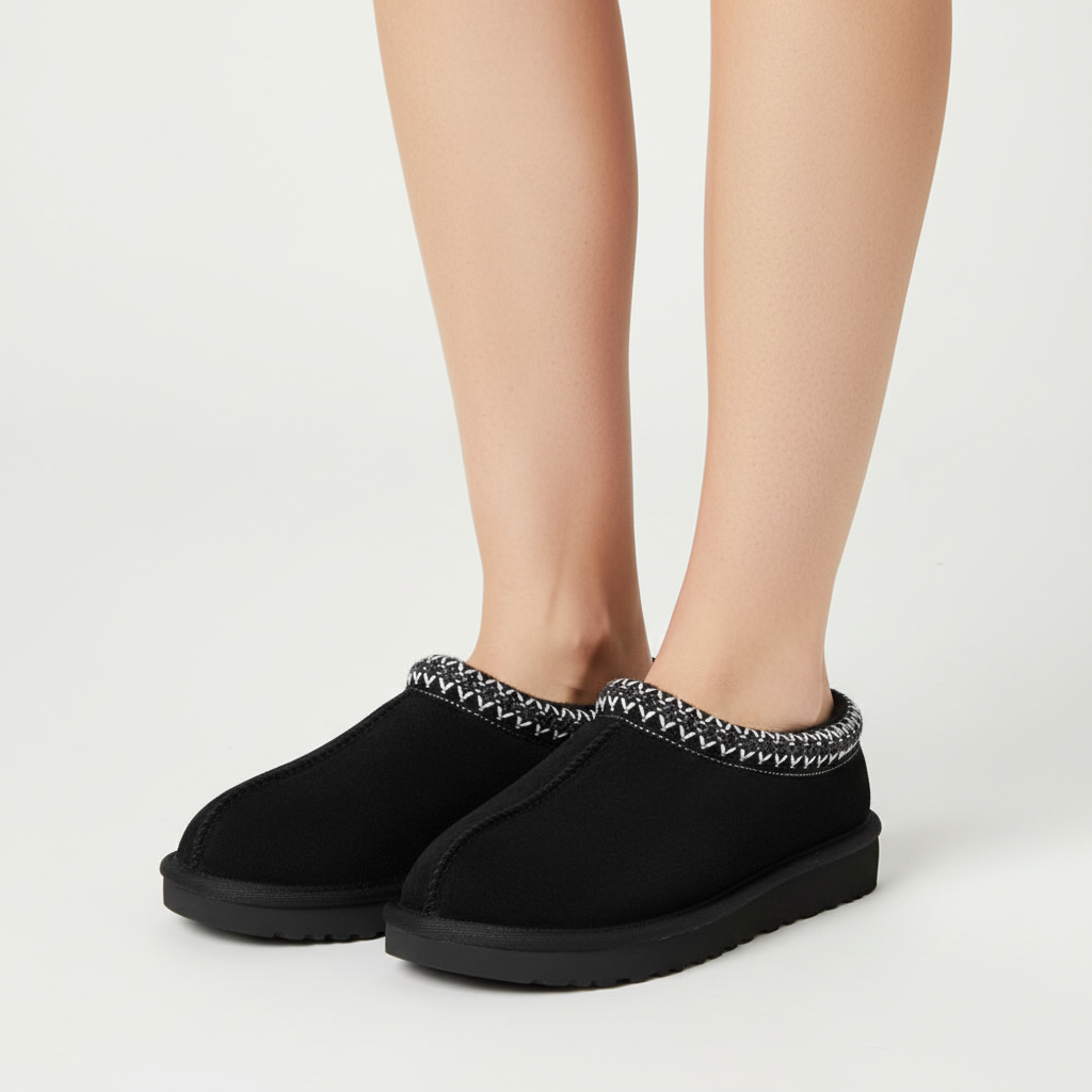 Luxe Suède-look Pantoffels met Fleece Voering