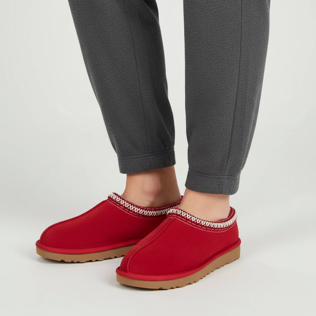 Luxe Suède-look Pantoffels met Fleece Voering