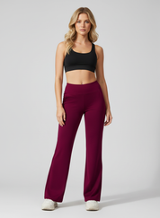 Dames Bootcut Yogabroek met Hoge Taille