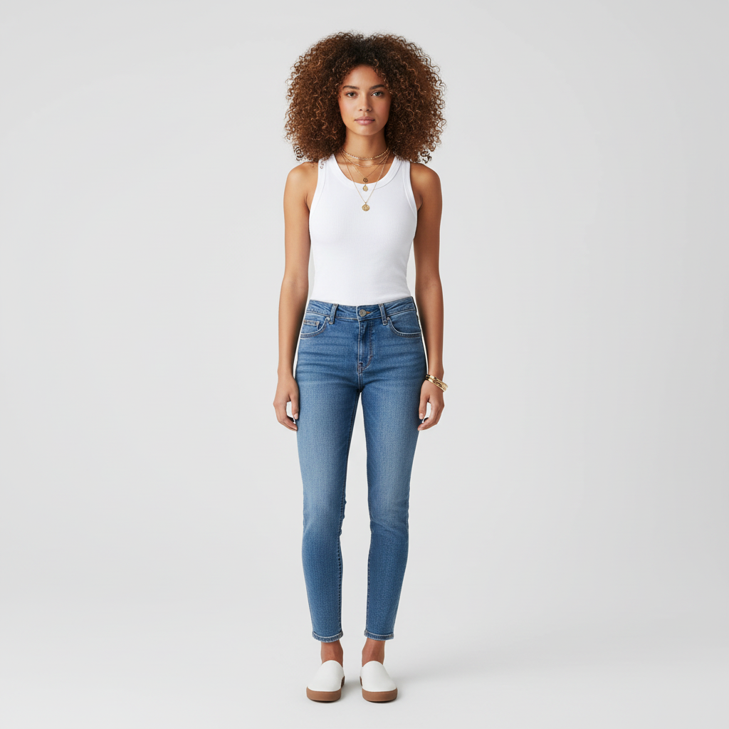 Ribgebreide Tanktop met Racerback - Comfortabele Dames Top