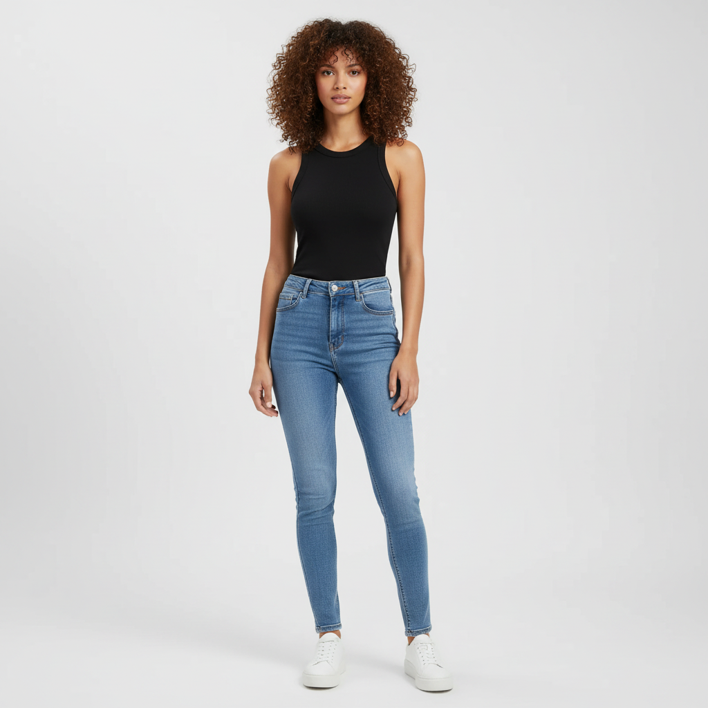 Ribgebreide Tanktop met Racerback - Comfortabele Dames Top