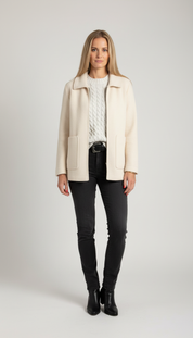 Wolmix Halflange Jas Dames - Stijlvol & Comfortabel