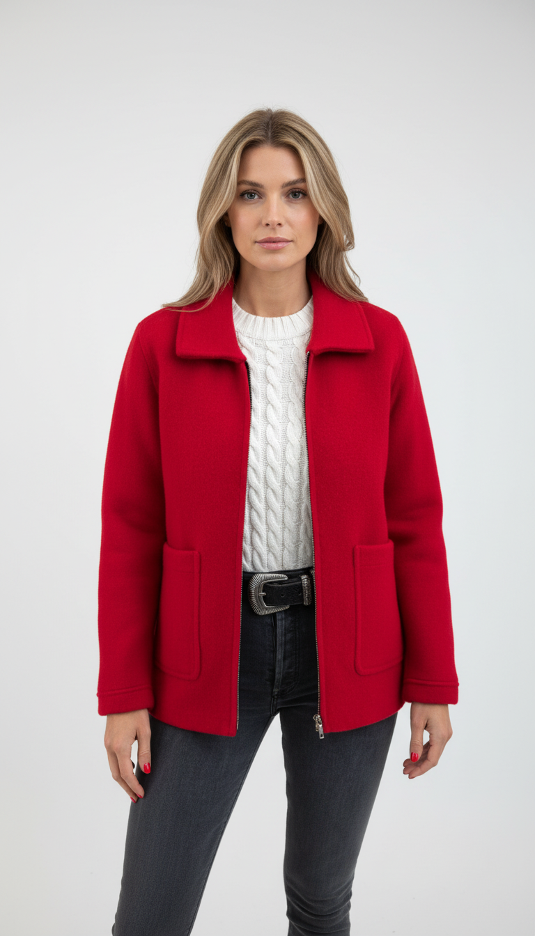 Wolmix Halflange Jas Dames - Stijlvol & Comfortabel