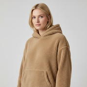 Pluche Unisex Hoodie met Comfortabele Pasvorm