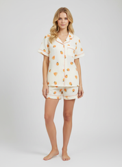 Aggy Katoenen Pyjamaset met Fruitprint