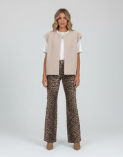 Dames Gebreid Vest Wolmix – Luxe, Warm & Oversized Pasvorm