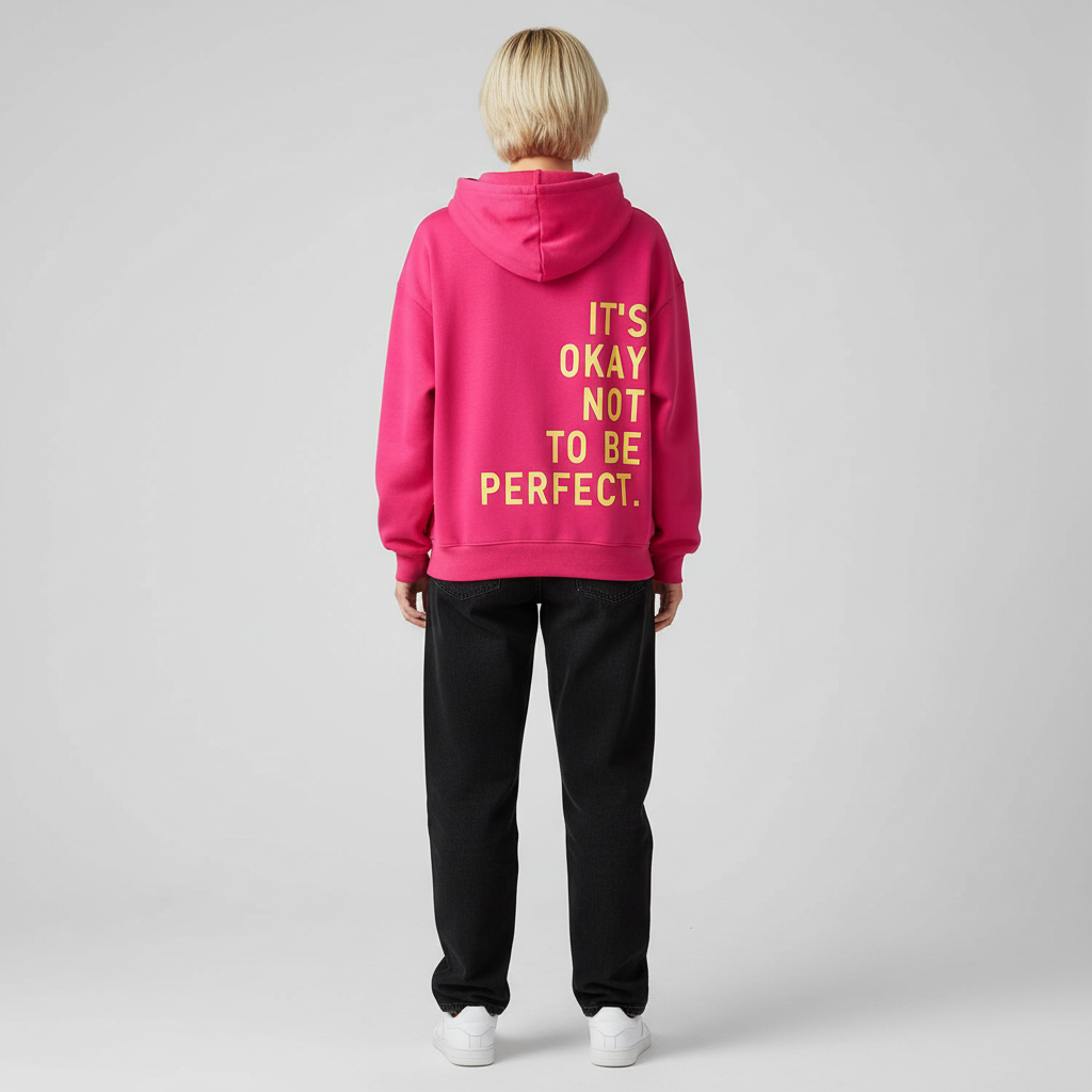 Warme Oversized Dames Hoodie - Streetwear Hoodie met Tekst op de Rug