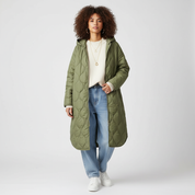 Dames Parka met Capuchon – Modieuze Dames Jas met Print, Duurzaam en Comfortabel