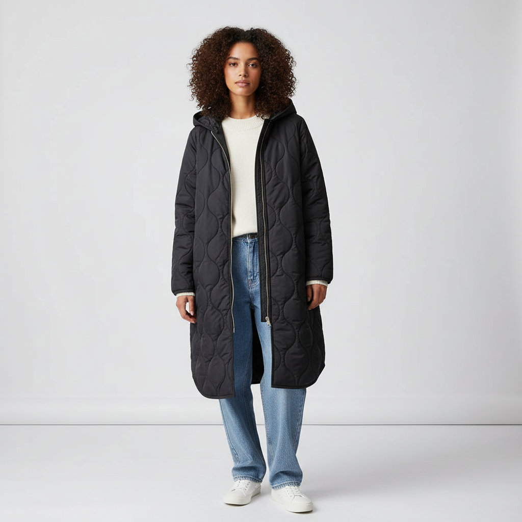 Dames Parka met Capuchon – Modieuze Dames Jas met Print, Duurzaam en Comfortabel