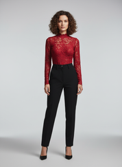 Elegante Kanten Dames Top | Sexy en Feestelijk