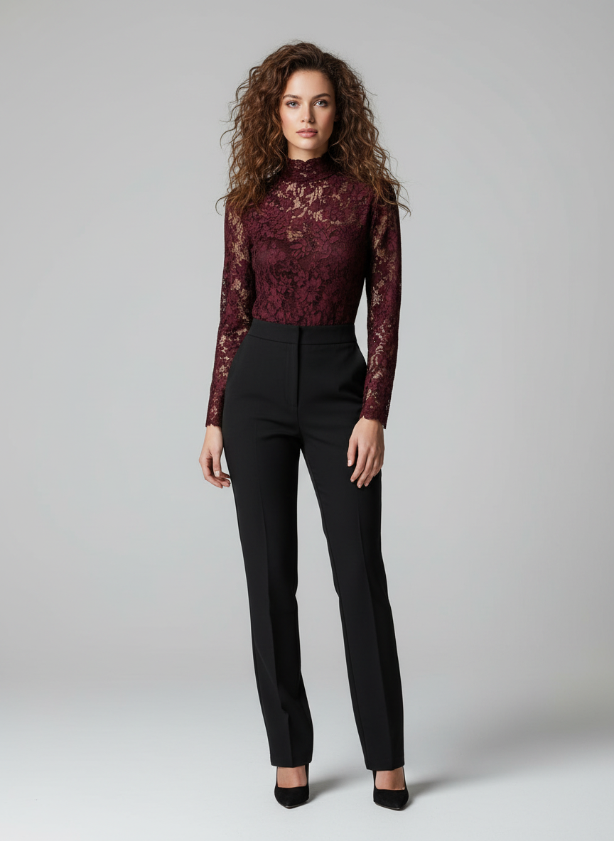 Elegante Kanten Dames Top | Sexy en Feestelijk