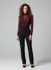 Elegante Kanten Dames Top | Sexy en Feestelijk