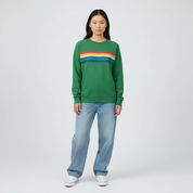 Katoenmix Dames Sweater met Regenboogprint