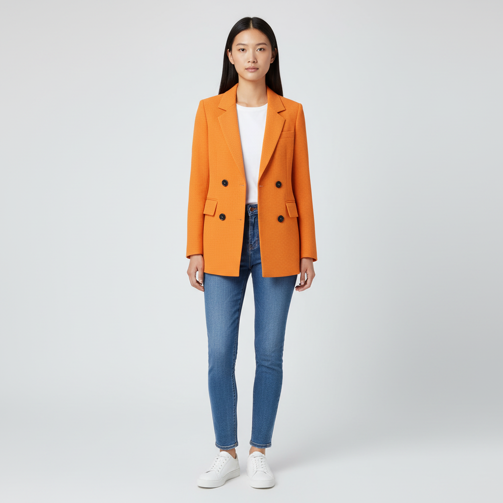 Dames Blazer met Dubbele Rij Knopen | Chique, Zakelijk