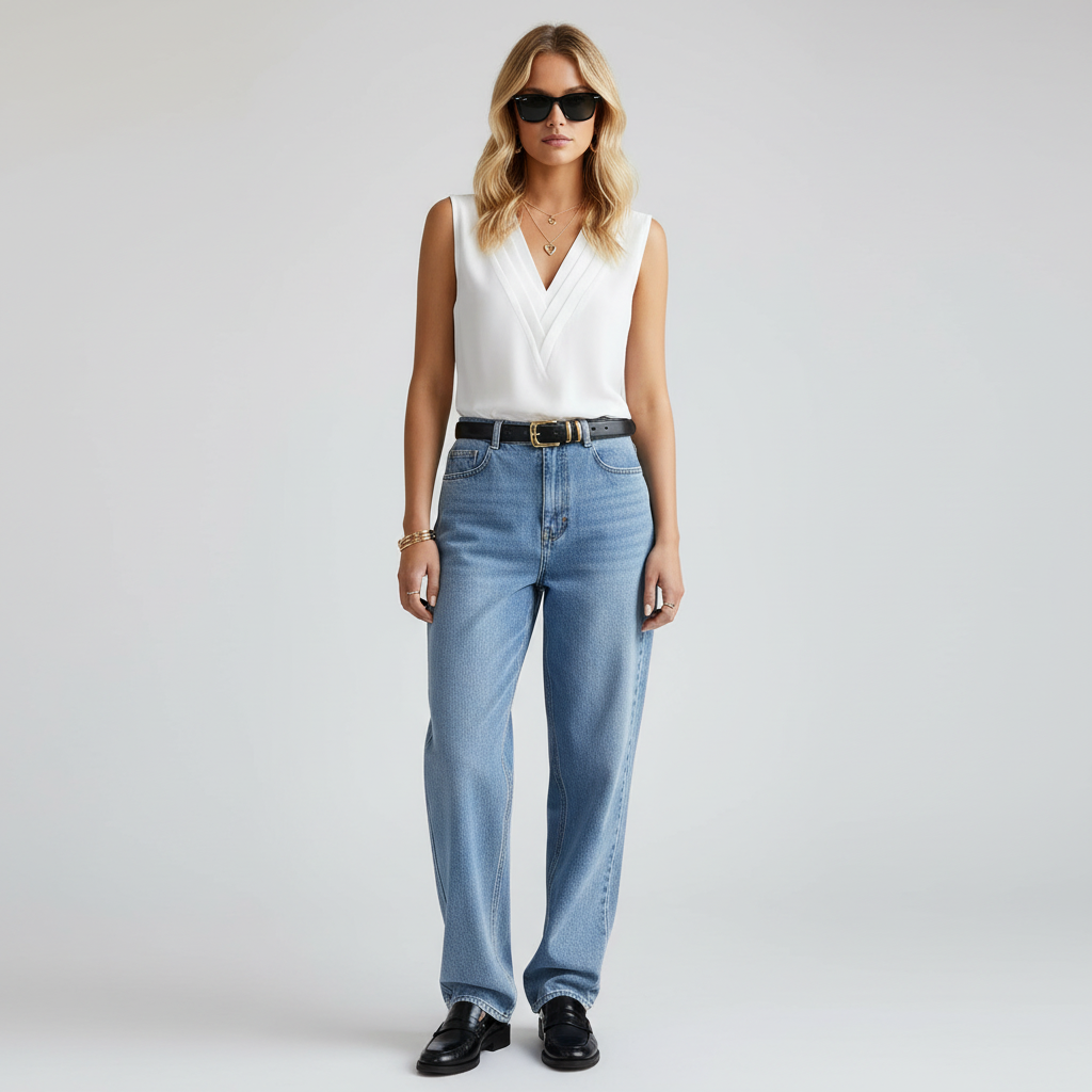 Dames Blouse – Elegante Blouse Met Stijlvolle Plooien