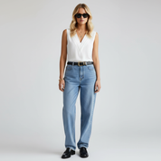 Dames Blouse – Elegante Blouse Met Stijlvolle Plooien