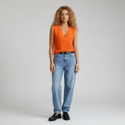 Dames Blouse – Elegante Blouse Met Stijlvolle Plooien