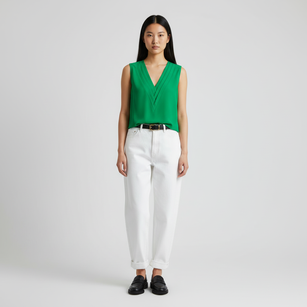 Dames Blouse – Elegante Blouse Met Stijlvolle Plooien