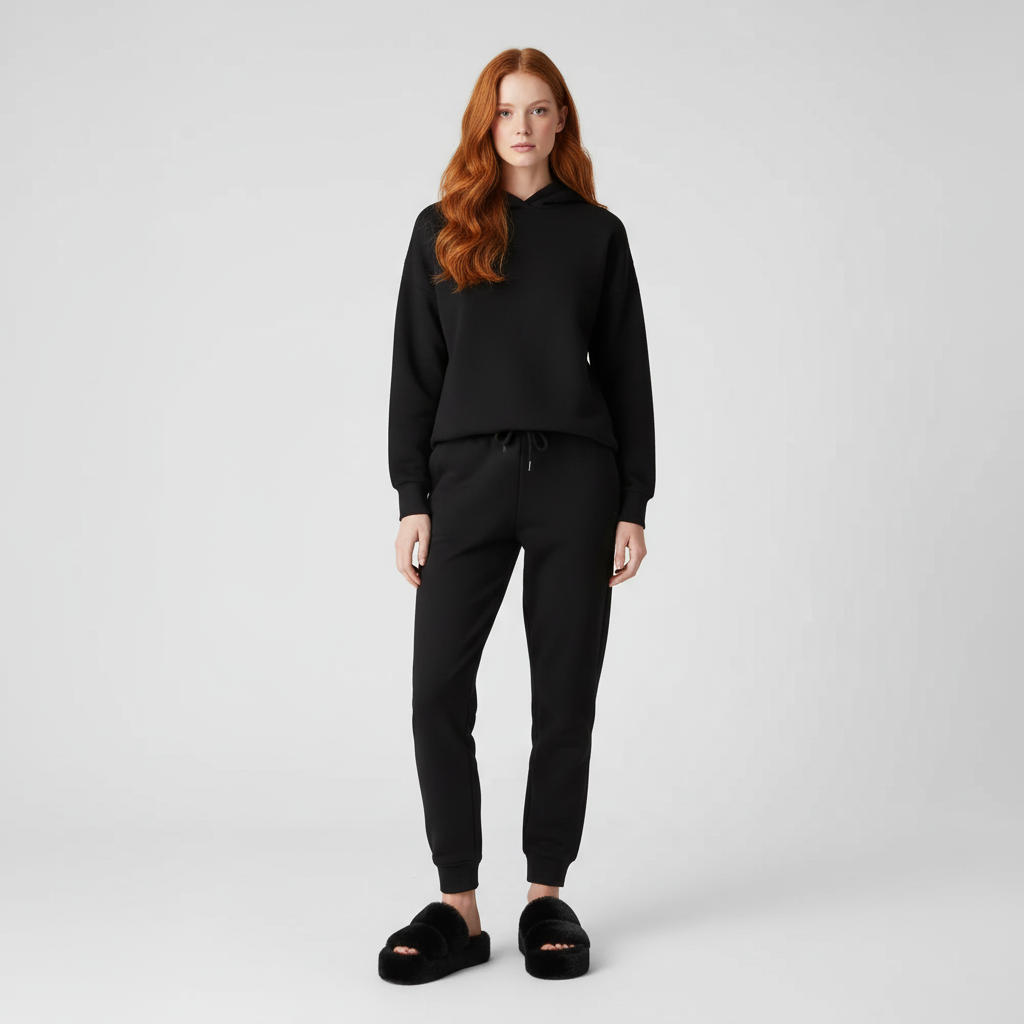 Teddy Dames Open-Teen Loungewear Pantoffels met Verhoogde Zool