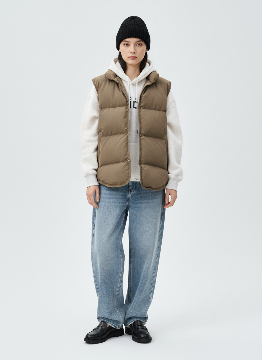 Dames Bodywarmer – Gewatteerde Dames Bodywarmer Met Relaxte Pasvorm