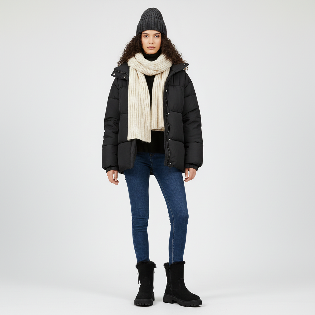 Faux Suède Enkellaarzen met Warme Bont Voering – Dames Winterlaarzen