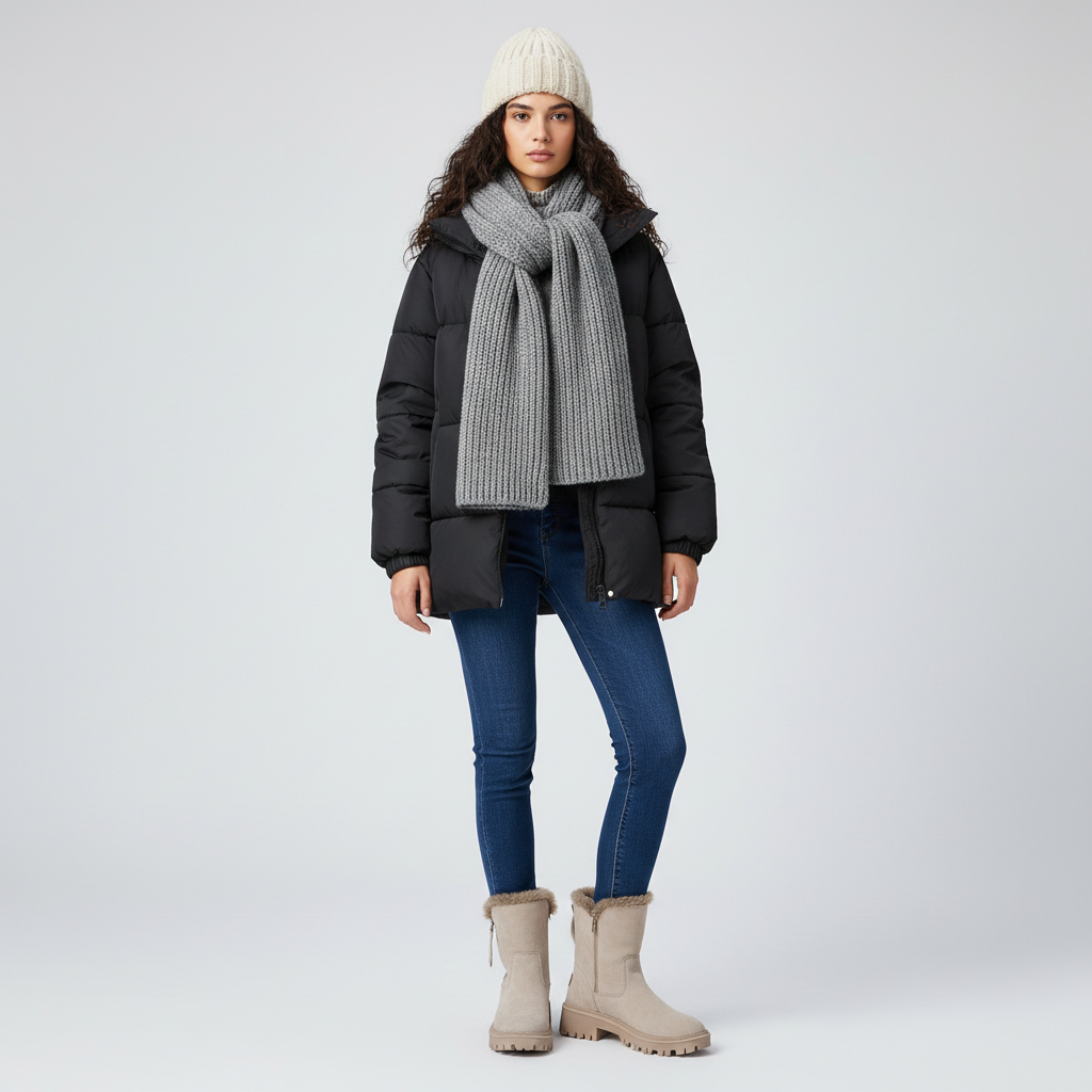 Faux Suède Enkellaarzen met Warme Bont Voering – Dames Winterlaarzen