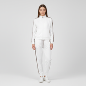 Trendy Tweedelig Dames Trainingspak met Luipaardprint Accenten