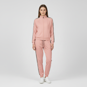 Trendy Tweedelig Dames Trainingspak met Luipaardprint Accenten