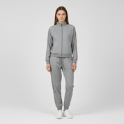 Trendy Tweedelig Dames Trainingspak met Luipaardprint Accenten