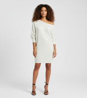 Dames Blend Jurk met Off-Shoulder Design en Pailletten