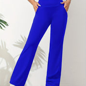 Dames Bootcut Yogabroek met Hoge Taille