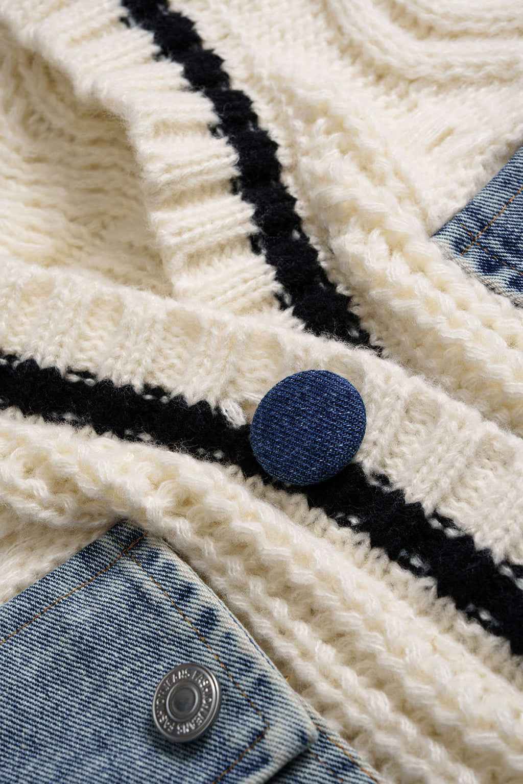 Dea Studios Denim Knit Cardigan