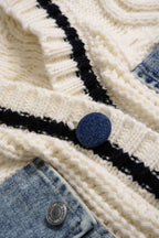 Dea Studios Denim Knit Cardigan