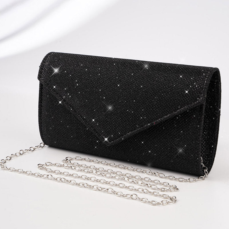 Luxe Glitter Clutch met Ketting | Dea Studios