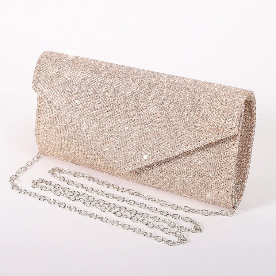 Luxe Glitter Clutch met Ketting | Dea Studios