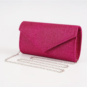 Luxe Glitter Clutch met Ketting
