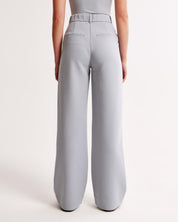 Hoge Taille Pantalon Dames – Geplooide Pantalon met Elegante Tapered Fit