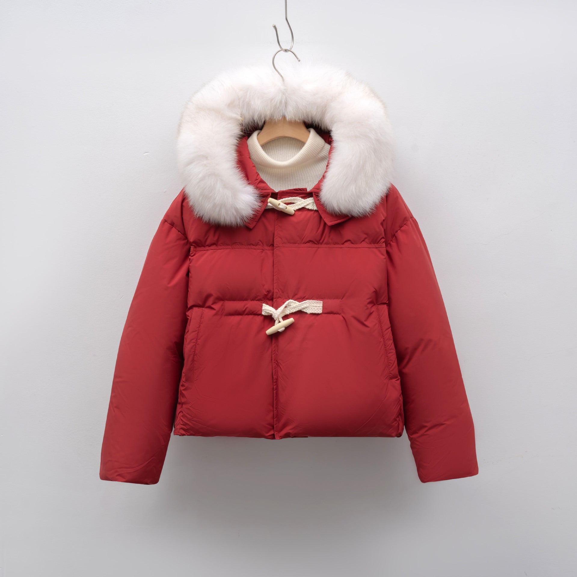 Dames Puffer Jas met Luxe Bontkraag