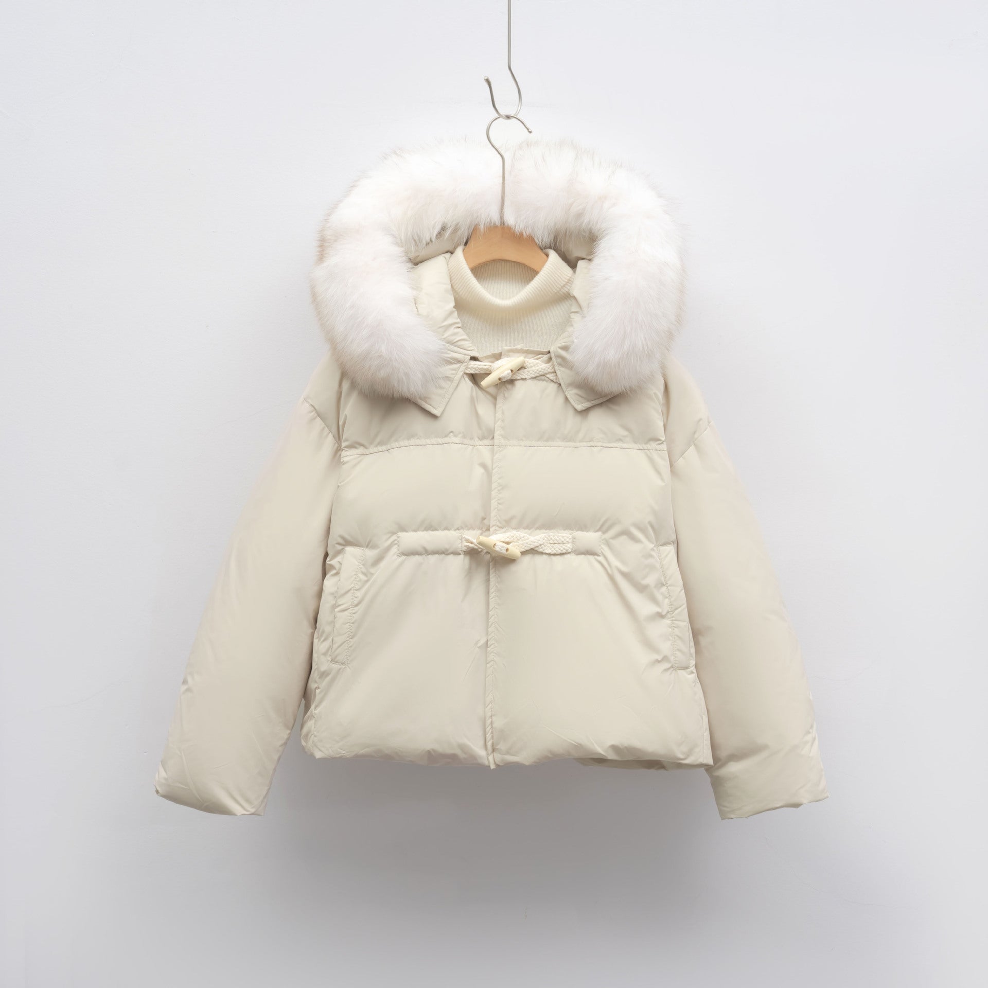 Dames Puffer Jas met Luxe Bontkraag