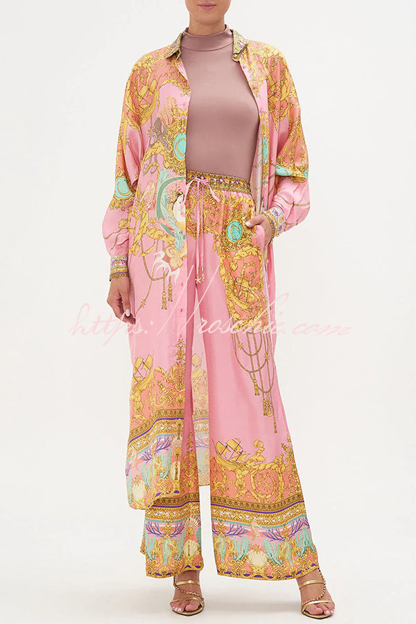 Zijden Loungewear Set voor Dames – Luxe Comfortabele Satijnen Lounge Set