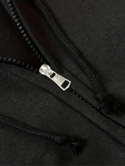 Fleece Katoenmix Dames Hoodie met Rits en Hoge Kraag