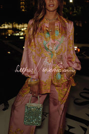 Zijden Loungewear Set voor Dames – Luxe Comfortabele Satijnen Lounge Set